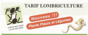 tarif du Lombricompost Forvisol